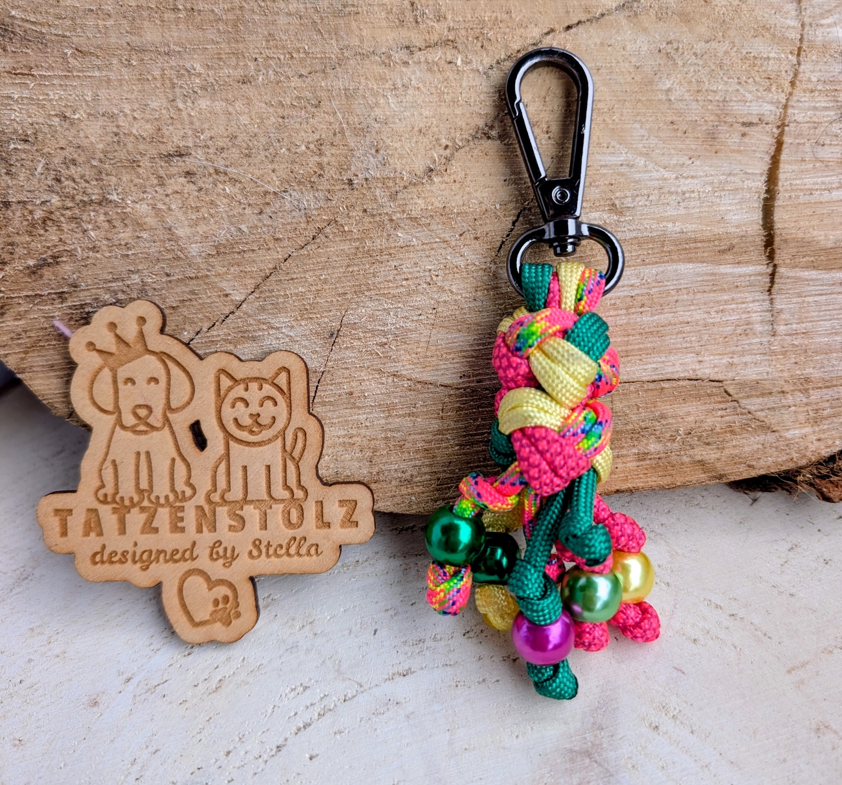 Paracord-Schlüsselanhänger – verschiedene Farben – Handmade & langlebig – Bild 3