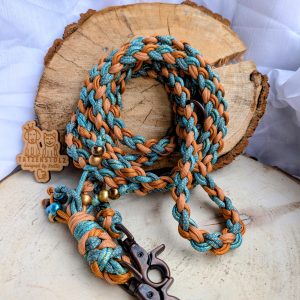 Premium Paracordleine “Copper & Sea” • 3-fach verstellbar • Einzelstück