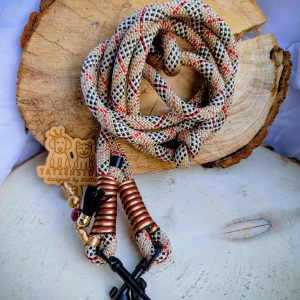 Premium Tauleine „Tartan Beige“ – 2-fach verstellbar • Einzelstück • Handmade