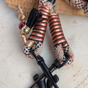 Premium Tauleine „Tartan Beige“ – 2-fach verstellbar • Einzelstück • Handmade