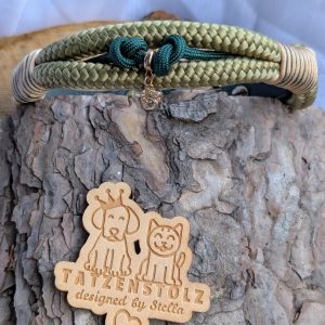 Tauhalsband „Forest Gold“ – Zugstopp • HU 29–34 cm • Messing • Einzelstück